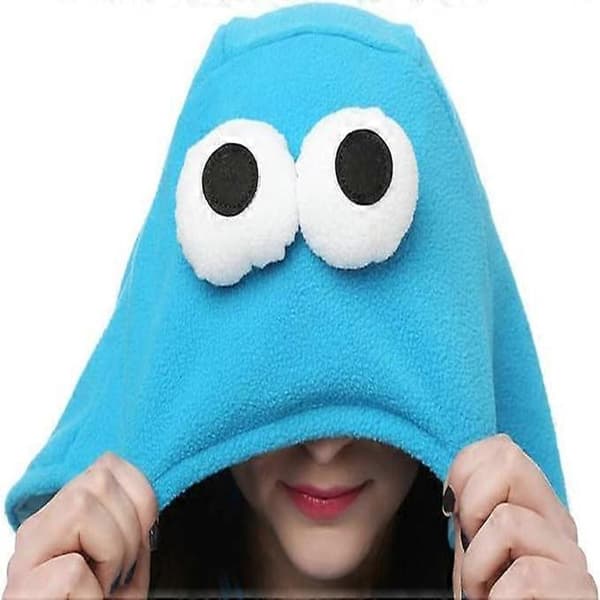 Voksen Sesamgade Cookie Elmo Kostume blue S