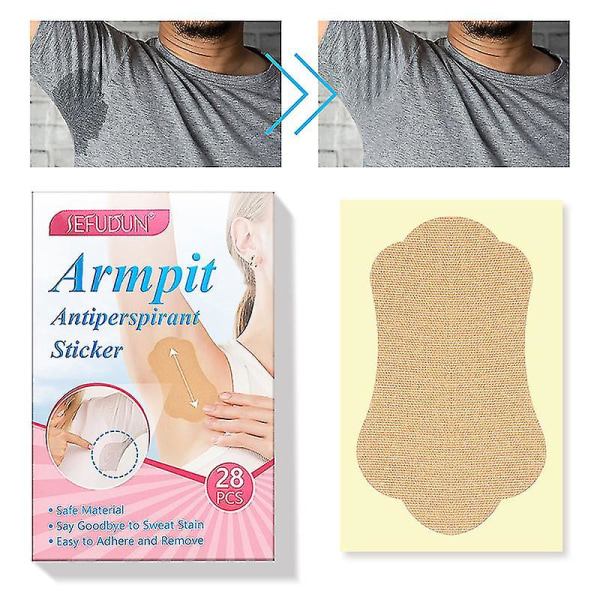28 stk/æske Kvinder Armhule Sweat Pads Underarm Sommer Engangs Anti Sweat Stickers ONE SIZE