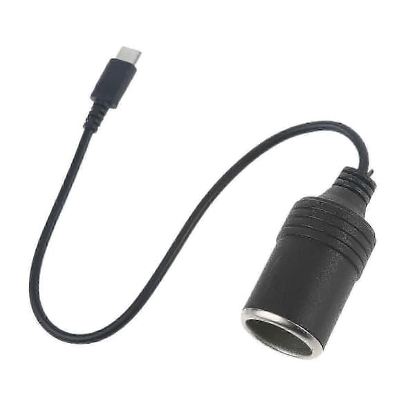 USB C PD til 12V 60W Bil Cigarettænder Stik Adapter til Biloplader & Støvsuger