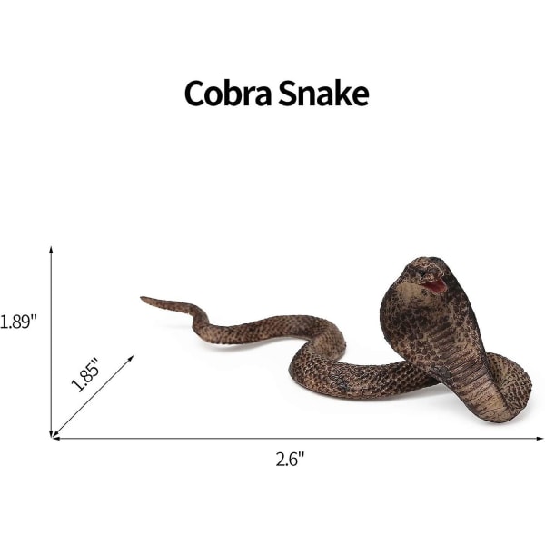 8 stk falske slanger leketøysfigurer Realistiske falske slangeprank gummi slange rekvisitter Skremmende slangeleke skremme fugler, kobra slange, Boa Constrictor, Coral Snake, R