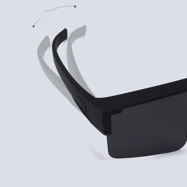 Polariserade Clip-on Solglasögon - Blank Svart Båge