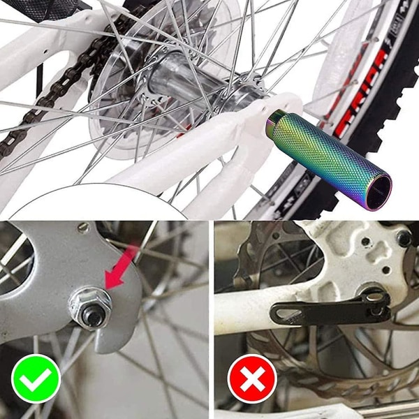 Halkfria cykelpinnar i aluminiumlegering, bmx-pinnar, cykelpedal, sporttillbehör för mountainbike, bmx, landsvägscykel, mtb2 stycken