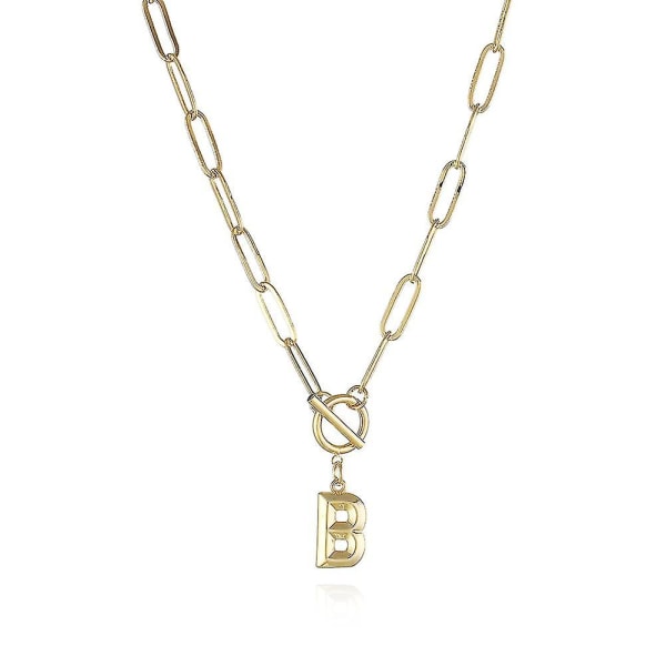 Tyk kæde Ot spænde halskæde til kvinder Hiphop Gold A-z alfabet vedhæng halskæder til kvinder smykker gave