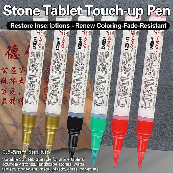 St. Golden Gravestone Marker Weatherproof Paint Pen Graf A2