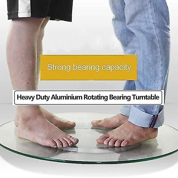 Aluminiumlegering Lazy Susan drejeskive, Heavy Duty Lazy Susan drejeskive, roterende leje Lazy Susan, glat rundt spisebord (18 tommer)
