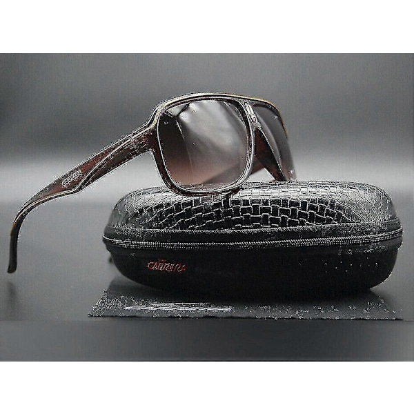 \"Herre Solbriller Mode Carrera Ruthenium Pilot Gradient Linse Briller+æske\" Brown