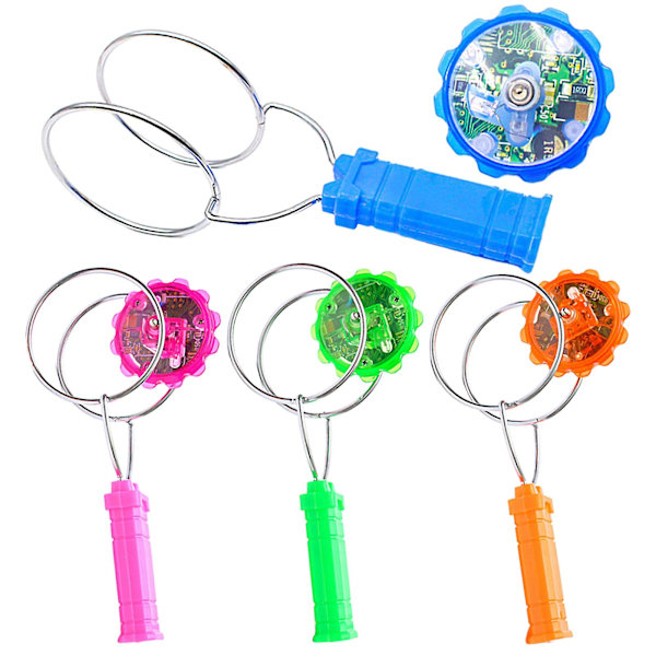 1 sett magnetisk gyro luminescent høyhastighets jevn magnetisk spinning underholdning rustfritt brennende sentrifugal spinning gyro barn gaver Kaesi Kaesi