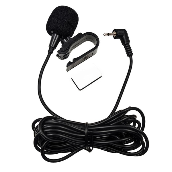 Bilstereomikrofon 2,5 mm/3,5 mm Clip Jack-plugg Mic Stereokabel extern mikrofon