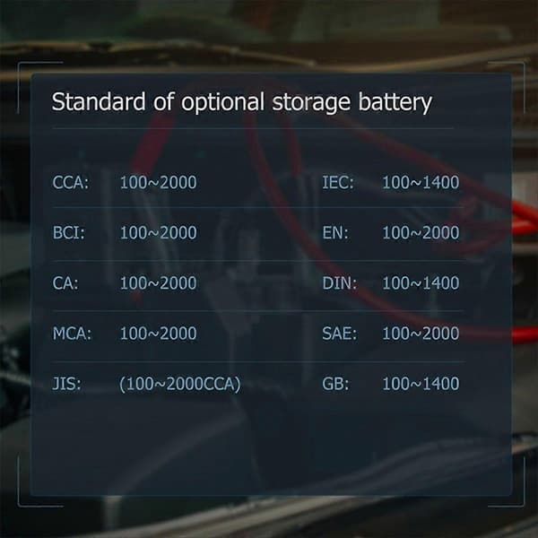 BST100 Bilbatteritester for testing av bilens start- og ladesystem