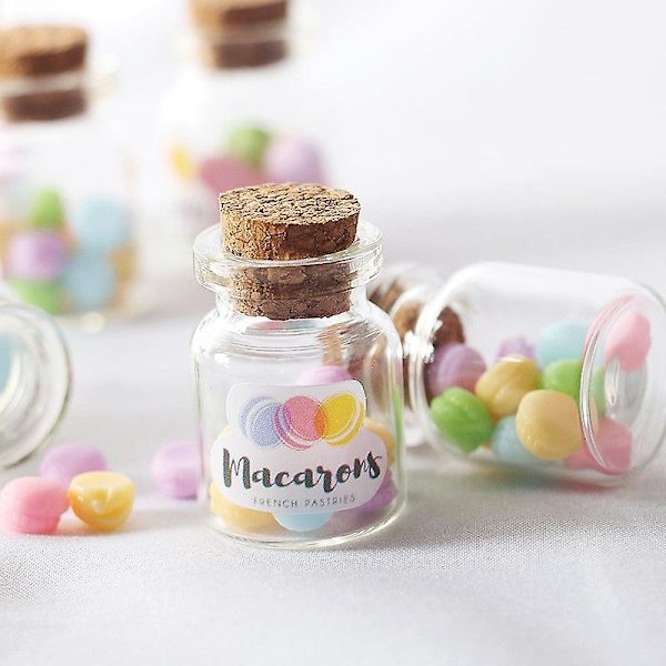 Miniatyr möbler leksak dockhus DIY dekoration tillbehör Mini Macarons Can
