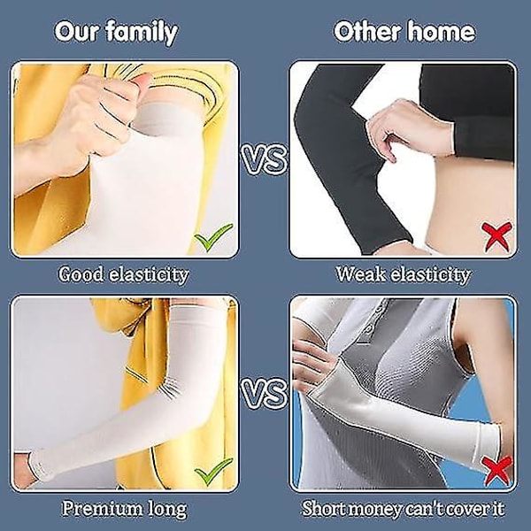 Dww-3 par manchetter för män, unisex sport kompressionsarmband för män och kvinnor, silkeslen solskyddande elastisk andningsbar ärm