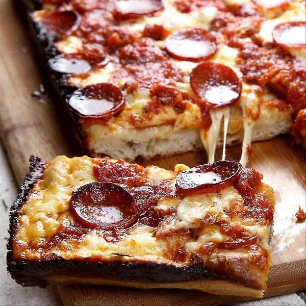 Detroit Style Pizza Pan Hårda Rektangulära Pizzapannor Non Stick Siciliansk Stil Pizzapanna Förkryddad Bakform