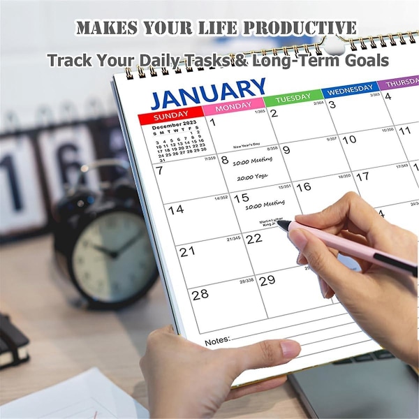 Kalender 2024-2025 Väggkalender, januari 2024 - juni 2025 Kalender, 18 månaders semesterkalender