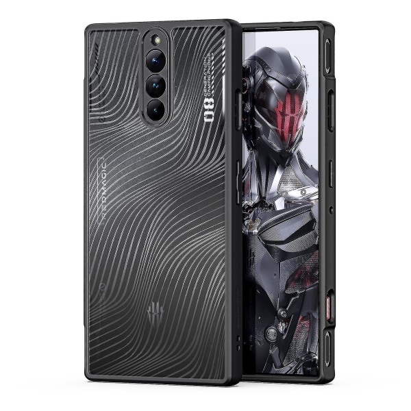Stötsäkert phone case för Zte Nubia Red Magic 8 Pro / 8 Pro Plus / 8s Pro (6,8 tum), svart Black