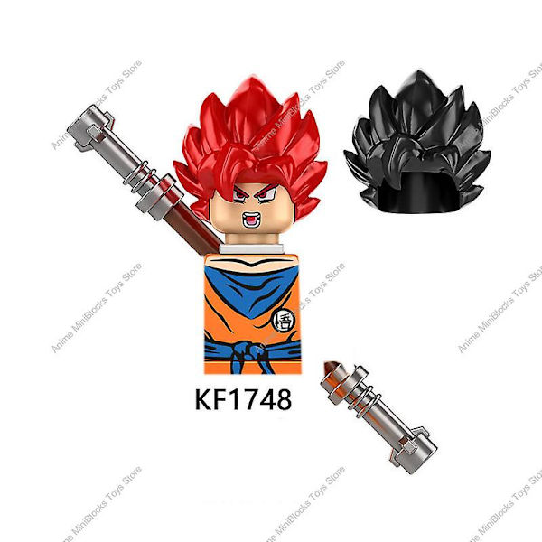 Kf6158 Dragon Ball Z Rakennuspalikat Son Goku Broli Gamma Vegeta Anime Cartoon Mini Toimintahahmo Lelut Tiliä Lapsille