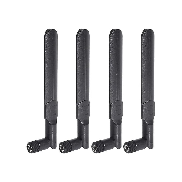 4 kpl Dual Band Wifi -antenni 2.4ghz 5ghz 5.8ghz 8dbi Mimo Rp-sma -urosantenni Wifi -reitittimelle Black