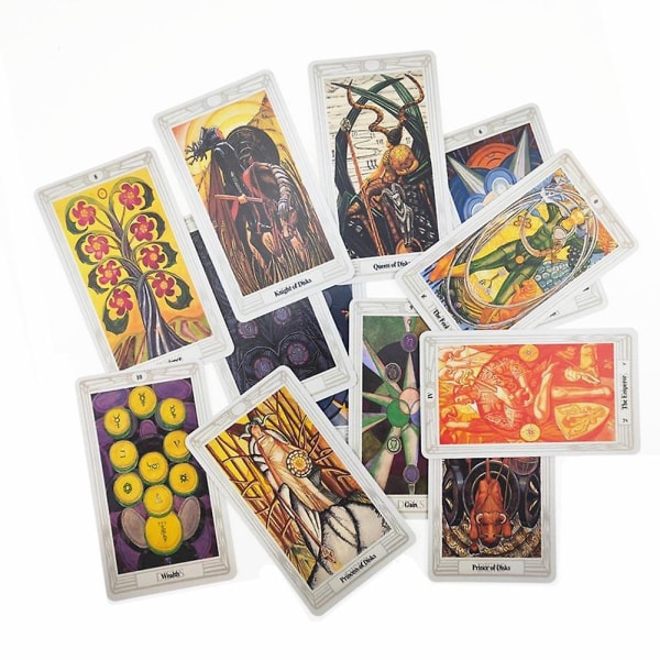 78 stk alester crowley thoth tarotkortstokker brettstokkspill spillekort for selskapsspill