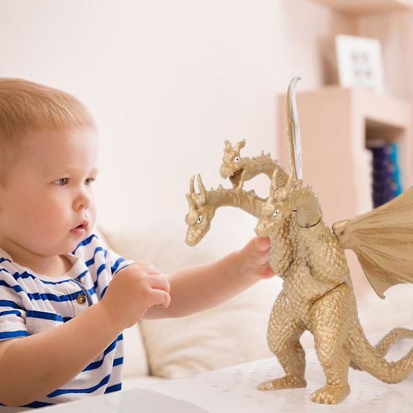 10 sæt Godzilla Movie Monster Godzilla Vs. Kong Toy, Raton Mosla King Kidora, Three Headed Dragon Puzzle Star Håndlavede dukkedekorationer King of the Mon