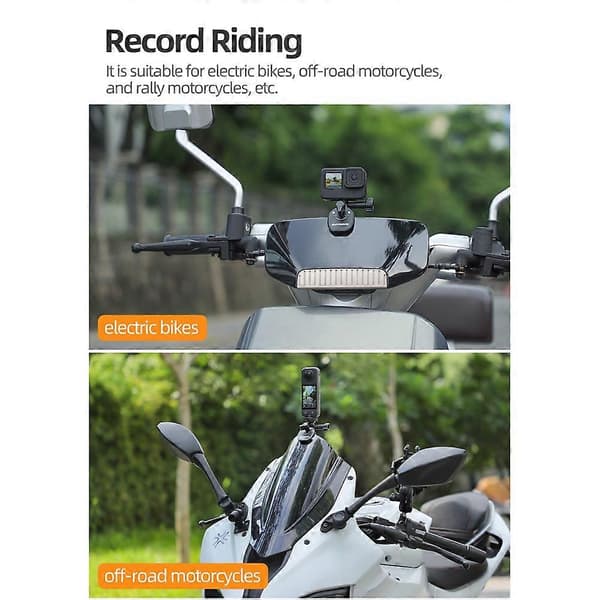 Sunnylife Motorcykel Vindrutesfäste Tillbehör Black