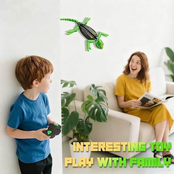 Rechargeable Remote Control Gecko Robot, a Remote Control Lizard with LED Lights and Motion Sensors, USB Interface.