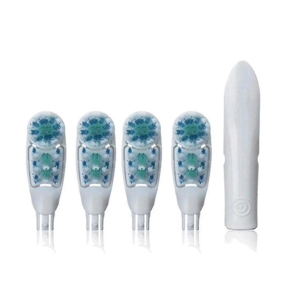 4 stk erstatning tannbørstehoder Dual Clean For Braun Oral B Cross Action Power