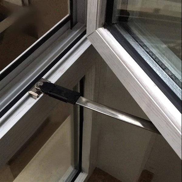 Vinduesbegrænser, dør- og vinduesbegrænser i rustfrit stål, indvendigt vindues vinkelkontrolenhed med to led