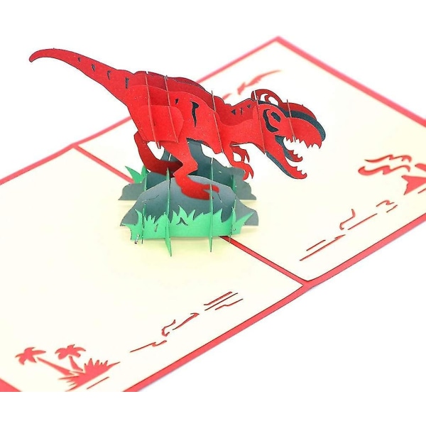 Dinosaur 3d Popup Greeting Card Tyhjä kortti, joka sopii useimpiin tilanteisiin