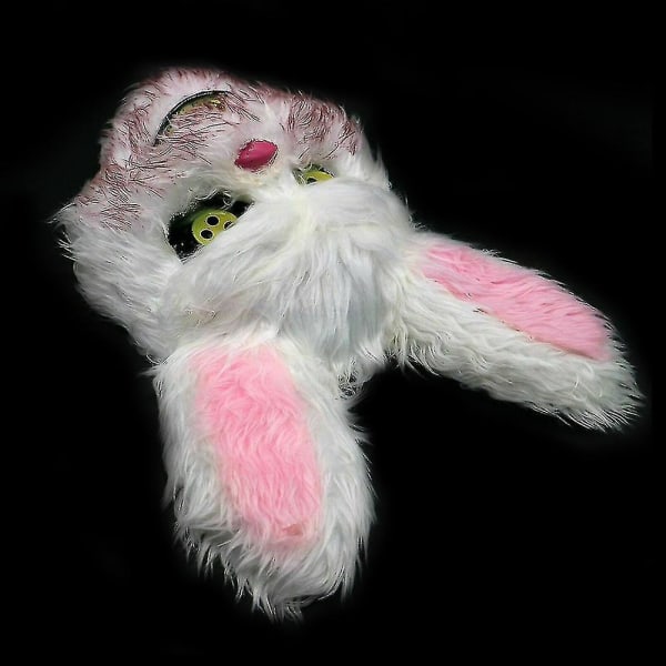 Valkoinen pupu kani verinen naamio kammottava pelottava Halloween-juhlapukuihin Cosplay