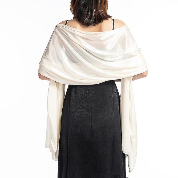 Shawls Dresses Evening Party Wrap Wedding Satin Pure Color Cape Shrugs Boleros