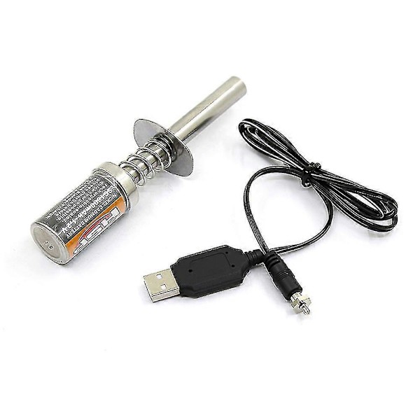 Nitro 1.2 V 1800mah Gløderørsstarter USB-oplader til RC-bil