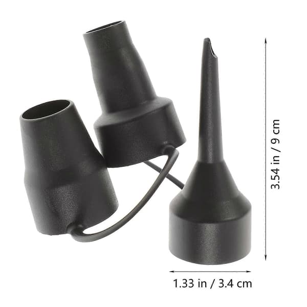 3 sæt plastdysepumpehoved luftoppustningsadapter udskiftningsdyser