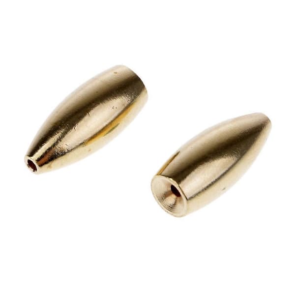 Premium mässingsfiskesänken för Drop Shot Slider-teknik - 10-pack 10g