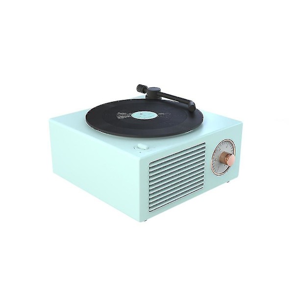 Mini Retro Vinyylilevy Langaton Bluetooth-yhteensopiva Kaiutin Nuppisäädin Aux Musiikkisoitin
