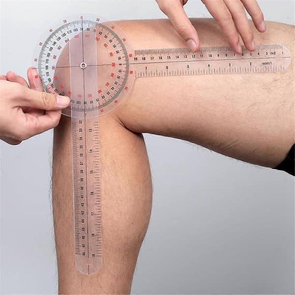 Digital Goniometer 360 Grader, Goniometer Fysioterapi - 12 Tommer Transparent