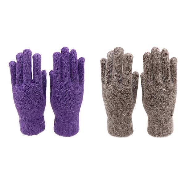 Ulliga Varma Och Trendiga Stickade Vinterhandskar För Män Stickade Handskar Fingerhandskar Light Grey
