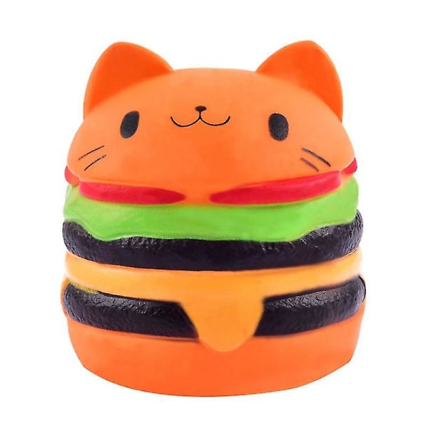 Cartoon Cat Hamburger Scented Slow Rising Squeeze Toys