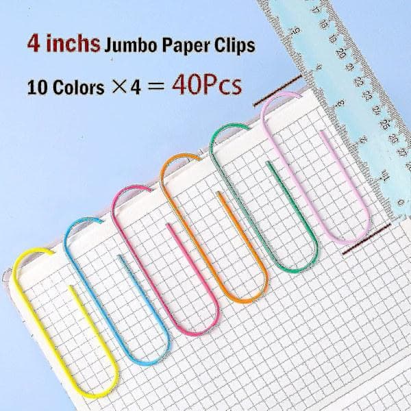 Jumbobinders, 50 stk. 10 cm Store bindersholdere