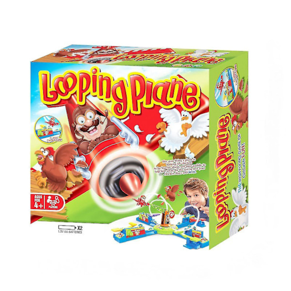 Looping Plane 2-4 Lapselle, Hauska 3D-peli, Lasten Syntymäpäiväpeli, Hauska Juhla- ja Perhepeli, Lapsille ja Aikuisten, 2-4 Pelaajaa