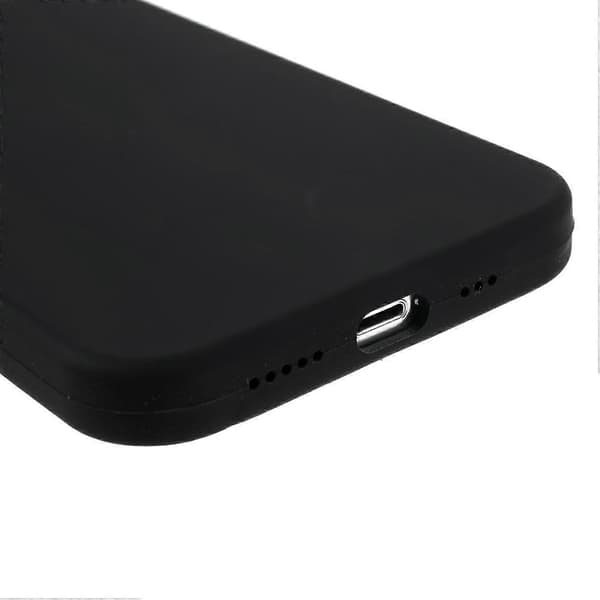 Skal för iPhone 15 Solid Silikon Stötsäkert Telefonskal Black Black