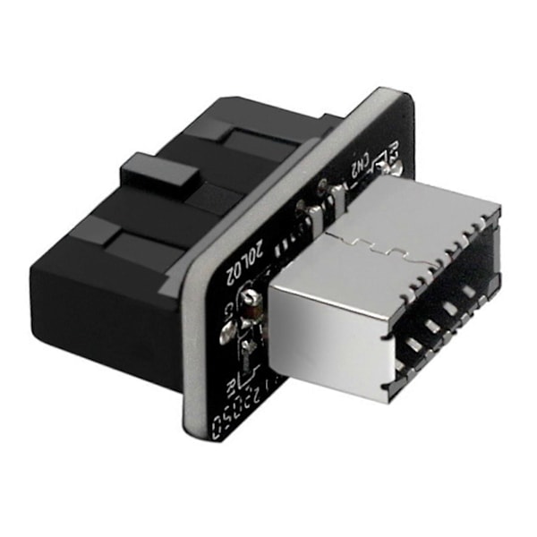 Högkvalitativ USB-frontpaneladapter - Typ-E Hona till USB 3.0 19 PIN Hane Adapter Intern Vertikal Header Splitter
