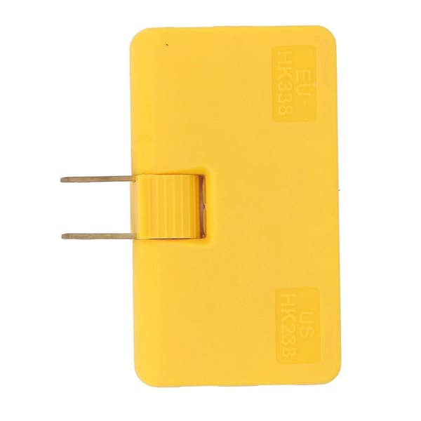 5 stk. 1 til 3 Rejseadapter 1500W 10A 80mm x 14mm