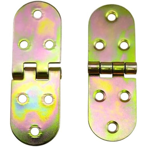 Folding Piano Hinge, Folding Butt Hinges Heavy Duty 270 Degrees Flip Top Hinges for Wood Box Cabinet Cupboard Table 5Pcs(Color Zinc)