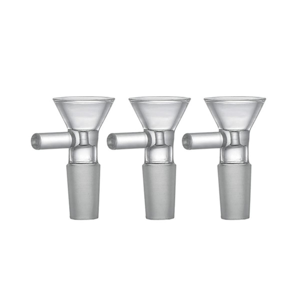 10 st Glas trattar 14 mm Glas trattaradapter Manuell Klar Diskställ Klar Glas tratt Skål Rac