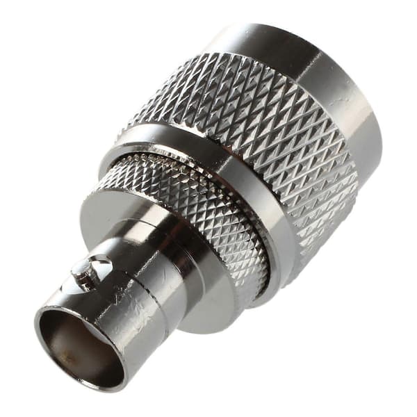 2 kpl RF koaksiaaliadapteri BNC naaras - UHF uros PL259 Silver