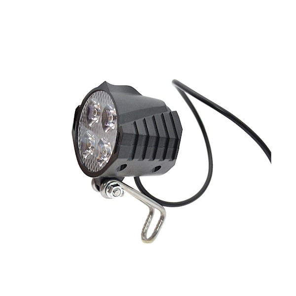 Ebike E-cykel 36v-48v Elcykel Ljus Med Horn Vattentät Huvudlampa Horn Set Framlampa