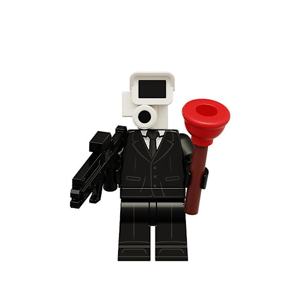 8 st Skibidi toalettbyggstenar Toiletman Cameraman Speakerman Mini Action Figures Monterade Minifigurer Leksaker Barn Vuxna Fans Gåvor