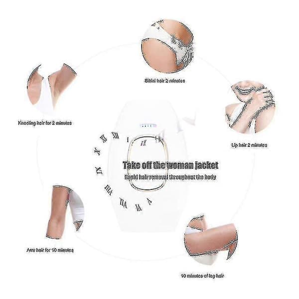 IPL Laser Hårfjerningshåndsett Permanent Laser Hårfjerning Hjemme Permanent Hårfjerning For Kvinner Og Menn Black US Plug