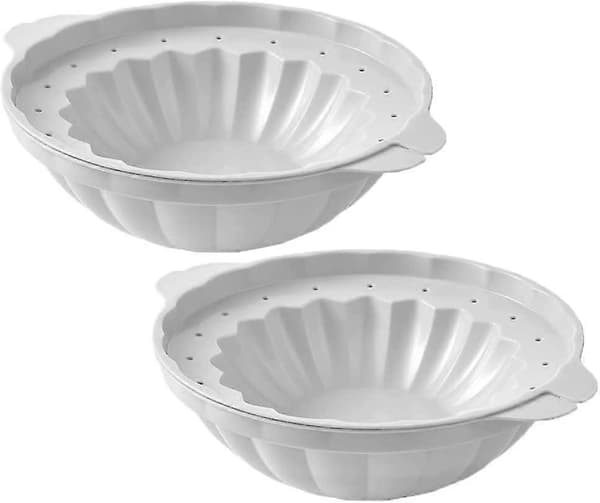 2-pack Iskubform, isform för kall matbufféservering, roliga isformar (small, vit)