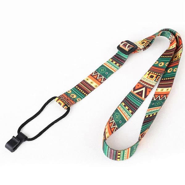 Justerbar Blød Polyester Ukulele Guitar Akustisk Bas Skulderrem
