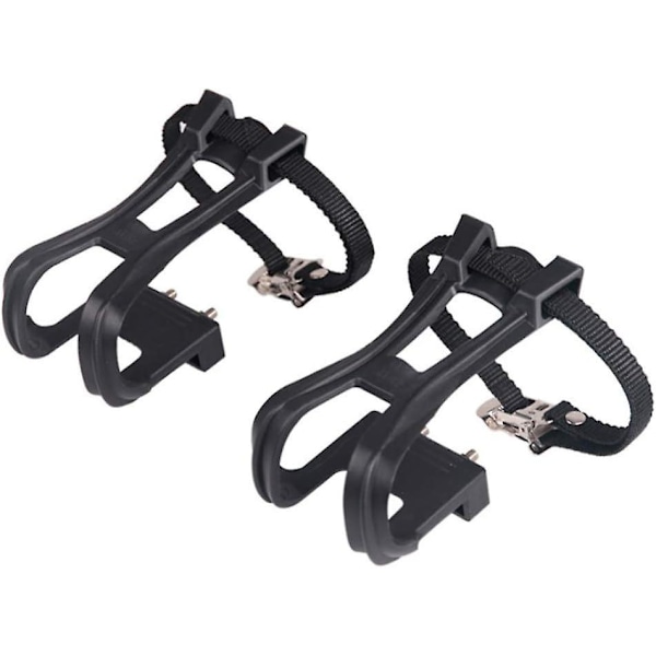 1 par børnecykler, cykelpedaler med tåclips, mountainbikes, mountainbikes, nylon cykelpedaler med cykeltilbehør, nylon bi